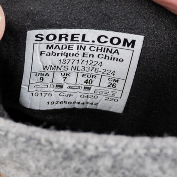 Sorel Ankle Boots Womens 9 Brown Lexie Round Toe Laced Up Wedge Heel Leather - Picture 7 of 9